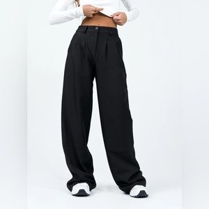 PRINCESS POLLY ARCHER PANTS BLACK